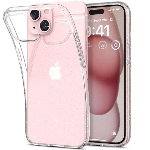 Spigen Liquid Crystal Glitter - Etui do iPhone 15 (Przezroczysty) Spigen Spigen Liquid Crystal Glitter - Etui do iPhone 15 (Przezroczysty) Spigen