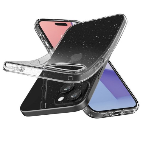 Spigen Liquid Crystal Glitter - Etui do iPhone 15 (Przezroczysty) Spigen Spigen Liquid Crystal Glitter - Etui do iPhone 15 (Przezroczysty) Spigen