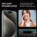 Crong Anti-Bacterial 3D Armour Glass - Szkło hartowane 9H na cały ekran iPhone 15 Pro + ramka instalacyjna Crong