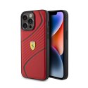 Ferrari Twist Metal Logo - Etui iPhone 15 Pro Max (czerwony) Ferrari