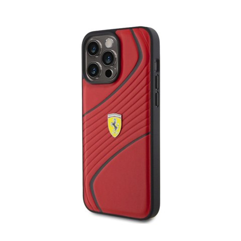 Ferrari Twist Metal Logo - Etui iPhone 15 Pro Max (czerwony) Ferrari Ferrari Twist Metal Logo - Etui iPhone 15 Pro Max (czerwony) Ferrari