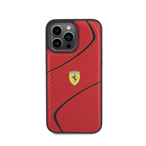 Ferrari Twist Metal Logo - Etui iPhone 15 Pro Max (czerwony) Ferrari Ferrari Twist Metal Logo - Etui iPhone 15 Pro Max (czerwony) Ferrari