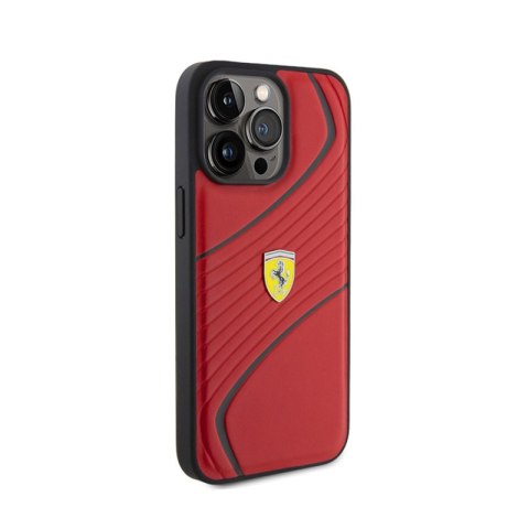 Ferrari Twist Metal Logo - Etui iPhone 15 Pro Max (czerwony) Ferrari Ferrari Twist Metal Logo - Etui iPhone 15 Pro Max (czerwony) Ferrari