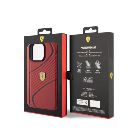 Ferrari Twist Metal Logo - Etui iPhone 15 Pro Max (czerwony) Ferrari Ferrari Twist Metal Logo - Etui iPhone 15 Pro Max (czerwony) Ferrari