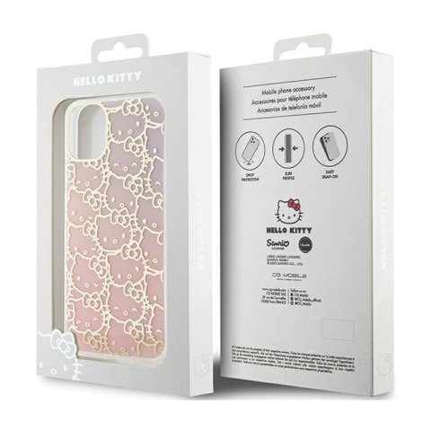Hello Kitty IML Gradient Electrop Crowded Kitty Head - Etui iPhone 11 (różowy) Hello Kitty Hello Kitty IML Gradient Electrop Crowded Kitty Head - Etui iPhone 11 (różowy) Hello Kitty