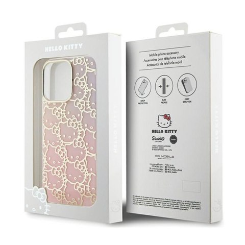 Hello Kitty IML Gradient Electrop Crowded Kitty Head - Etui iPhone 14 Pro Max (różowy) Hello Kitty Hello Kitty IML Gradient Electrop Crowded Kitty Head - Etui iPhone 14 Pro Max (różowy) Hello Kitty