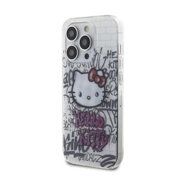 Hello Kitty IML Kitty On Bricks Graffiti - Etui iPhone 13 Pro (biały) Hello Kitty