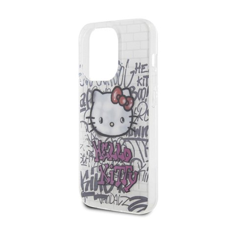Hello Kitty IML Kitty On Bricks Graffiti - Etui iPhone 13 Pro (biały) Hello Kitty Hello Kitty IML Kitty On Bricks Graffiti - Etui iPhone 13 Pro (biały) Hello Kitty