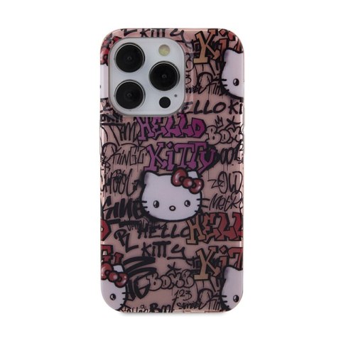 Hello Kitty IML Tags Graffiti - Etui iPhone 13 Pro (różowy) Hello Kitty Hello Kitty IML Tags Graffiti - Etui iPhone 13 Pro (różowy) Hello Kitty