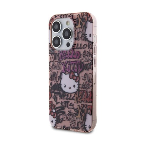 Hello Kitty IML Tags Graffiti - Etui iPhone 15 Pro Max (różowy) Hello Kitty Hello Kitty IML Tags Graffiti - Etui iPhone 15 Pro Max (różowy) Hello Kitty