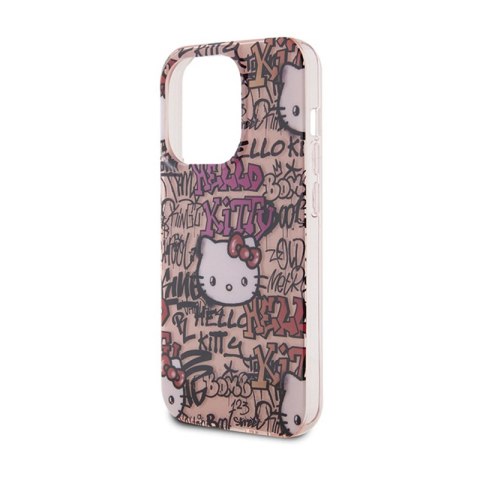 Hello Kitty IML Tags Graffiti - Etui iPhone 15 Pro Max (różowy) Hello Kitty Hello Kitty IML Tags Graffiti - Etui iPhone 15 Pro Max (różowy) Hello Kitty