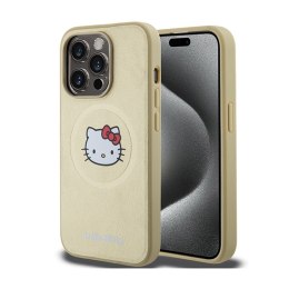 Hello Kitty Leather Kitty Head MagSafe - Etui iPhone 13 Pro Max (złoty) Hello Kitty