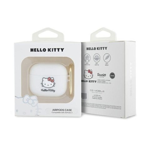 Hello Kitty Silicone 3D Kitty Head - Etui AirPods 3 (biały) Hello Kitty Hello Kitty Silicone 3D Kitty Head - Etui AirPods 3 (biały) Hello Kitty