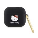 Hello Kitty Silicone 3D Kitty Head - Etui AirPods 3 (czarny) Hello Kitty