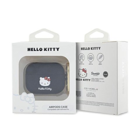 Hello Kitty Silicone 3D Kitty Head - Etui AirPods Pro (czarny) Hello Kitty Hello Kitty Silicone 3D Kitty Head - Etui AirPods Pro (czarny) Hello Kitty