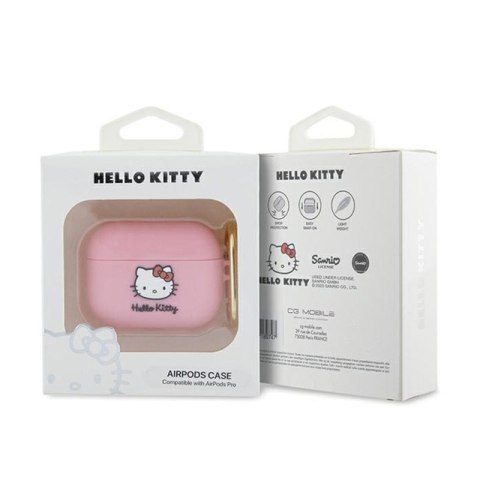 Hello Kitty Silicone 3D Kitty Head - Etui AirPods Pro (różowy) Hello Kitty Hello Kitty Silicone 3D Kitty Head - Etui AirPods Pro (różowy) Hello Kitty