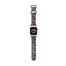 Hello Kitty Silicone Bows & Stripes - Pasek do Apple Watch 38/40/41 mm (czarny) Hello Kitty