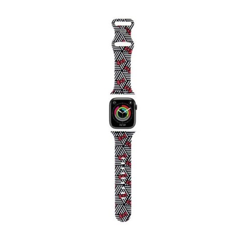 Hello Kitty Silicone Bows & Stripes - Pasek do Apple Watch 38/40/41 mm (czarny) Hello Kitty Hello Kitty Silicone Bows & Stripes - Pasek do Apple Watch 38/40/41 mm (czarny) Hello Kitty