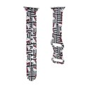 Hello Kitty Silicone Heads & Stripes - Pasek do Apple Watch 38/40/41 mm (czarny) Hello Kitty