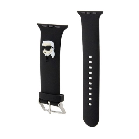 Karl Lagerfeld 3D Rubber Karl Head NFT - Pasek do Apple Watch 38/40/41 mm (czarny) Karl Lagerfeld Karl Lagerfeld 3D Rubber Karl Head NFT - Pasek do Apple Watch 38/40/41 mm (czarny) Karl Lagerfeld