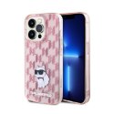Karl Lagerfeld Monogram Choupette - Etui iPhone 15 Pro Max (różowy) Karl Lagerfeld