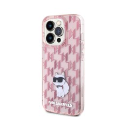 Karl Lagerfeld Monogram Choupette - Etui iPhone 15 Pro Max (różowy) Karl Lagerfeld