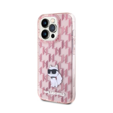 Karl Lagerfeld Monogram Choupette - Etui iPhone 15 Pro Max (różowy) Karl Lagerfeld Karl Lagerfeld Monogram Choupette - Etui iPhone 15 Pro Max (różowy) Karl Lagerfeld