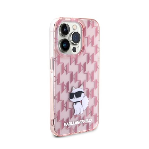Karl Lagerfeld Monogram Choupette - Etui iPhone 15 Pro Max (różowy) Karl Lagerfeld Karl Lagerfeld Monogram Choupette - Etui iPhone 15 Pro Max (różowy) Karl Lagerfeld