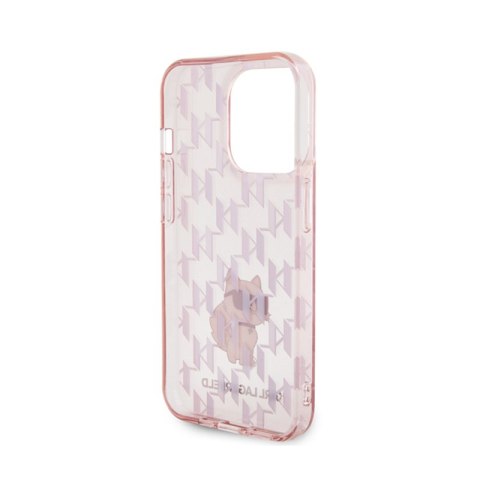 Karl Lagerfeld Monogram Choupette - Etui iPhone 15 Pro Max (różowy) Karl Lagerfeld Karl Lagerfeld Monogram Choupette - Etui iPhone 15 Pro Max (różowy) Karl Lagerfeld
