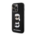 Karl Lagerfeld Silicone Karl & Choupette Heads - Etui iPhone 15 Pro (czarny) Karl Lagerfeld