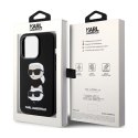 Karl Lagerfeld Silicone Karl & Choupette Heads - Etui iPhone 15 Pro (czarny) Karl Lagerfeld