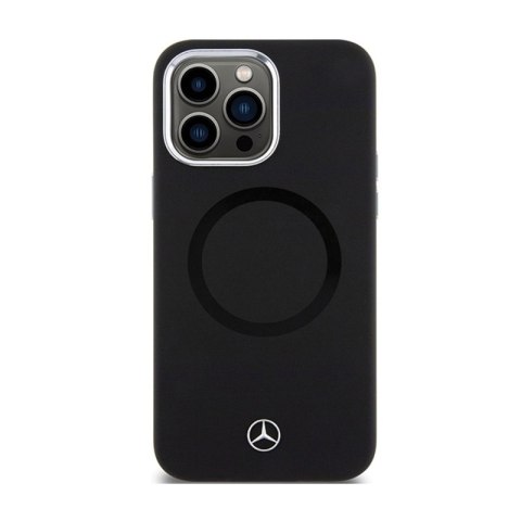 Mercedes Silicone Bicolor MagSafe - Etui iPhone 15 Pro (czarny) Mercedes Mercedes Silicone Bicolor MagSafe - Etui iPhone 15 Pro (czarny) Mercedes