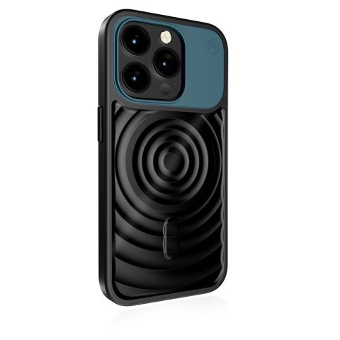 STM Reawaken Ripple MagSafe - Etui iPhone 15 Pro (Black / Atlantic) STM STM Reawaken Ripple MagSafe - Etui iPhone 15 Pro (Black / Atlantic) STM
