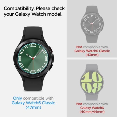 Spigen GLAS.TR EZ FIT 2-Pack - Szkło hartowane do Samsung Galaxy Watch 6 Classic 47 mm (2 szt) Spigen Spigen GLAS.TR EZ FIT 2-Pack - Szkło hartowane do Samsung Galaxy Watch 6 Classic 47 mm (2 szt) Spigen