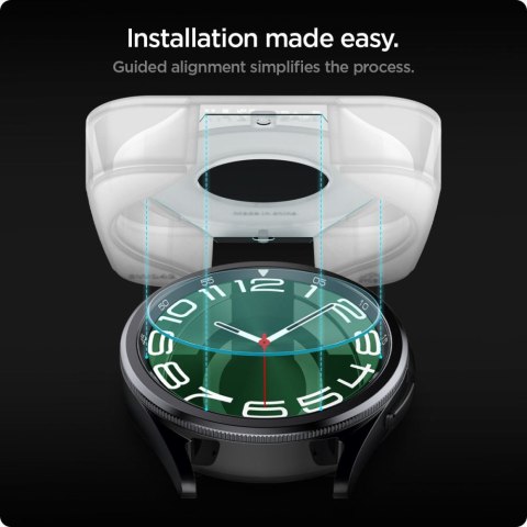Spigen GLAS.TR EZ FIT 2-Pack - Szkło hartowane do Samsung Galaxy Watch 6 Classic 47 mm (2 szt) Spigen Spigen GLAS.TR EZ FIT 2-Pack - Szkło hartowane do Samsung Galaxy Watch 6 Classic 47 mm (2 szt) Spigen