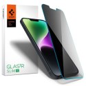 Spigen Glas.TR Slim - Szkło hartowane z filtrem prywatyzującym do iPhone 14 / iPhone 13 Pro / iPhone 13 Spigen