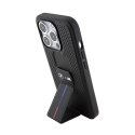 BMW Grip Stand Smooth & Perforated - Etui iPhone 15 Pro Max (czarny) BMW