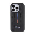 BMW Grip Stand Smooth & Perforated - Etui iPhone 15 Pro Max (czarny) BMW
