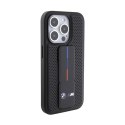 BMW Grip Stand Smooth & Perforated - Etui iPhone 15 Pro Max (czarny) BMW