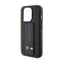 BMW Grip Stand Smooth & Perforated - Etui iPhone 15 Pro Max (czarny) BMW