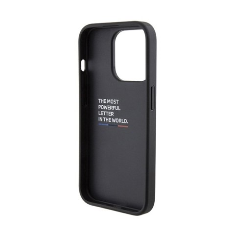 BMW Grip Stand Smooth & Perforated - Etui iPhone 15 Pro Max (czarny) BMW BMW Grip Stand Smooth & Perforated - Etui iPhone 15 Pro Max (czarny) BMW
