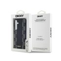 DKNY Leather Checkered Mono Pattern MagSafe - Etui Samsung Galaxy S24+ (czarny) DKNY
