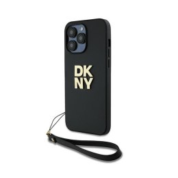DKNY Wrist Strap Stock Logo - Etui iPhone 14 Pro Max (czarny) DKNY