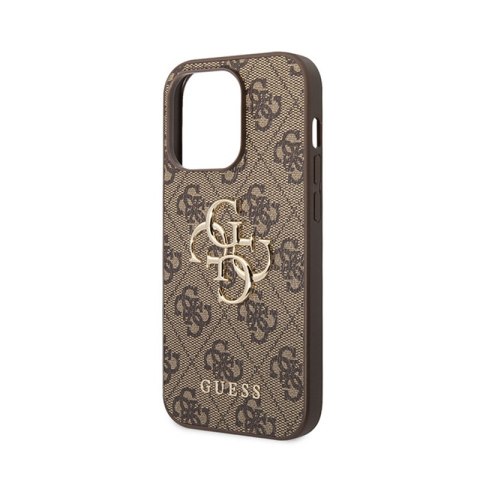 Guess 4G Big Metal Logo - Etui iPhone 15 Pro Max (brązowy) Guess Guess 4G Big Metal Logo - Etui iPhone 15 Pro Max (brązowy) Guess