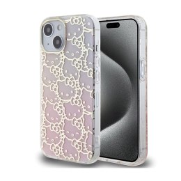 Hello Kitty IML Gradient Electrop Crowded Kitty Head - Etui iPhone 15 (różowy) Hello Kitty