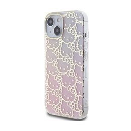 Hello Kitty IML Gradient Electrop Crowded Kitty Head - Etui iPhone 15 (różowy) Hello Kitty