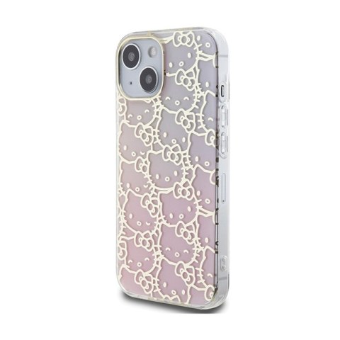 Hello Kitty IML Gradient Electrop Crowded Kitty Head - Etui iPhone 15 (różowy) Hello Kitty Hello Kitty IML Gradient Electrop Crowded Kitty Head - Etui iPhone 15 (różowy) Hello Kitty