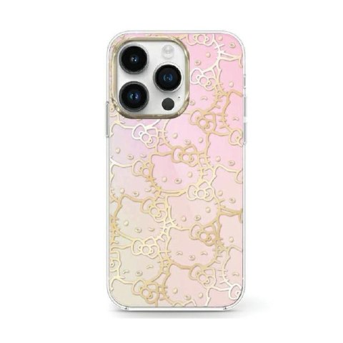 Hello Kitty IML Gradient Electrop Crowded Kitty Head - Etui iPhone 15 (różowy) Hello Kitty Hello Kitty IML Gradient Electrop Crowded Kitty Head - Etui iPhone 15 (różowy) Hello Kitty