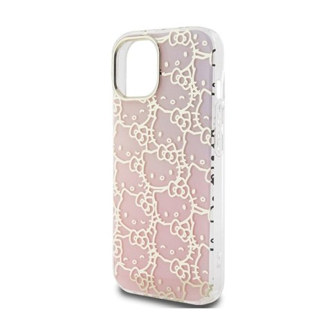 Hello Kitty IML Gradient Electrop Crowded Kitty Head - Etui iPhone 15 (różowy) Hello Kitty Hello Kitty IML Gradient Electrop Crowded Kitty Head - Etui iPhone 15 (różowy) Hello Kitty