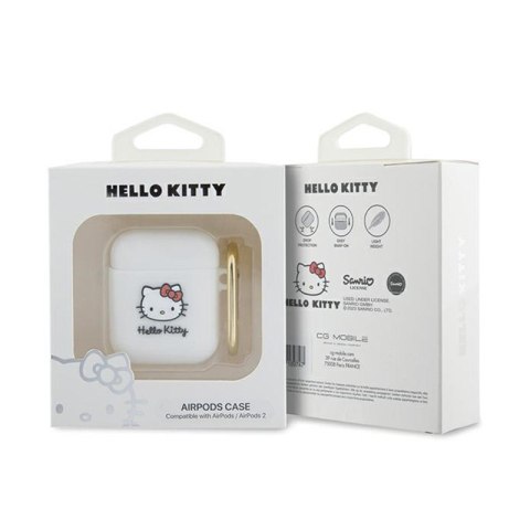 Hello Kitty Silicone 3D Kitty Head - Etui AirPods 1/2 gen (biały) Hello Kitty Hello Kitty Silicone 3D Kitty Head - Etui AirPods 1/2 gen (biały) Hello Kitty